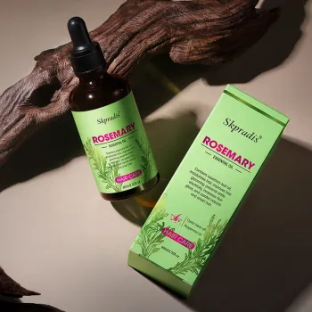 Natural Plant Rosemary Castor Oil - Small Test Tube for Anti-Hair Loss and Hair Growth