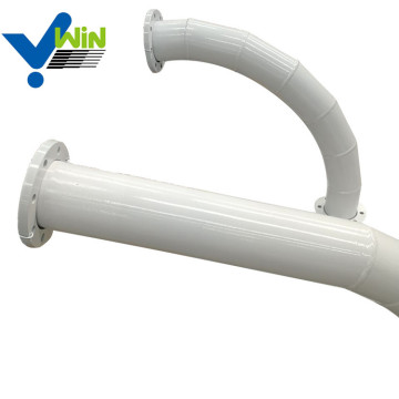 New type high wear resistant ceramic elbow pipe