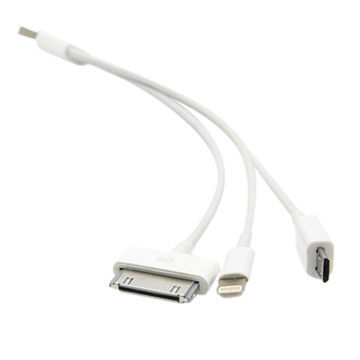 3-in-1 Multifunction Data Cable Line, USB Line for iPhone 4/4s/5/5s/Samsung