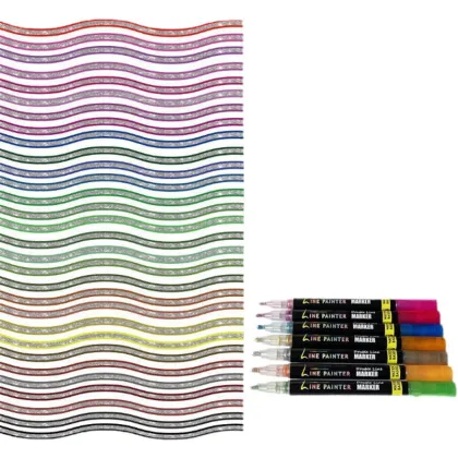 36 Colors Double Line Contour Painting Pen Set