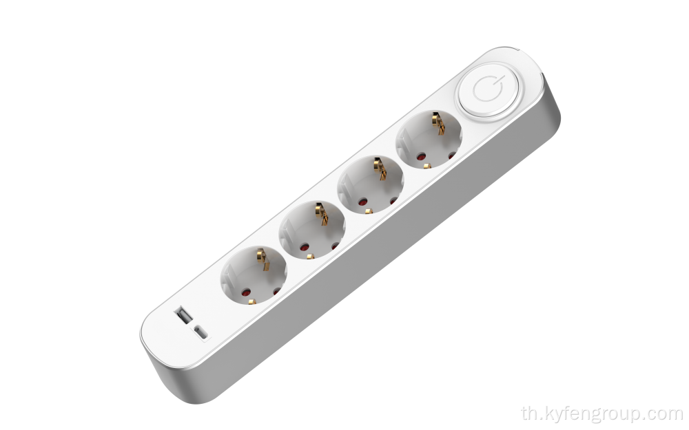 ซ็อกเก็ตขยายส่วนขยายของเยอรมนี 4-ontlet (Type C)