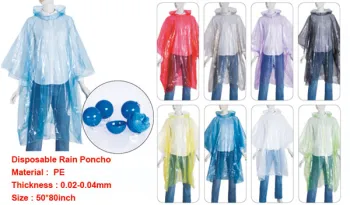 disposable cheap promotion keychain rain poncho