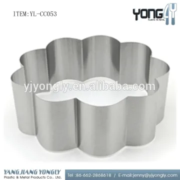 Flower shaped stainless steel baking tool cake mold