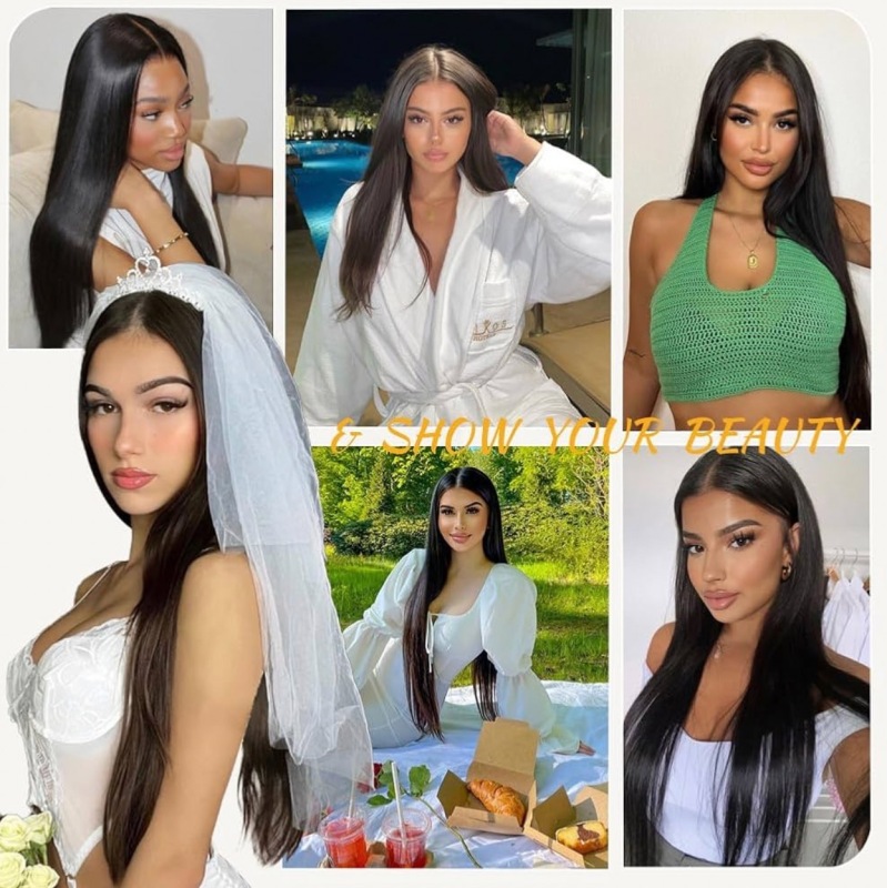 Real Hair Glue-Free 6X4 Pre-Cut Lace Front Wig