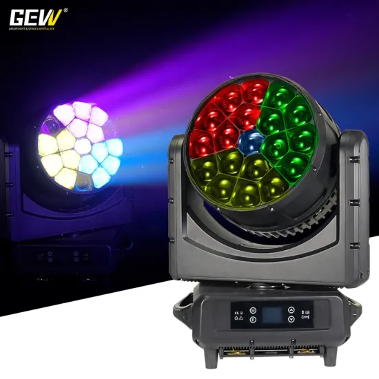 Waterproof RGBW 4in1 DMX Wash Moving Head Zoom MAC Aura Stage Light for DJ Clubs Events