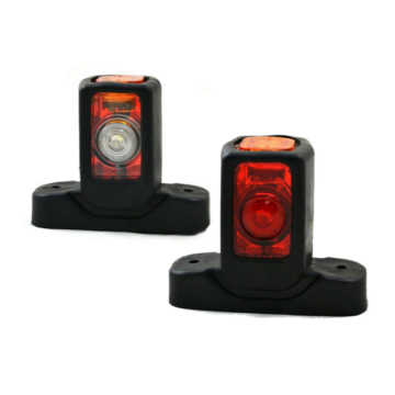 T-Shaped Truck Pickup Trailer with Red and White Side Marker Lights