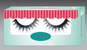 Tip Mellow Feather Red Party False Eyelashes , Human Hair Eyelashes