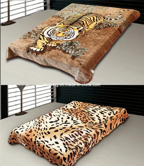 100%Polyester Animal Printed Mink Blanket