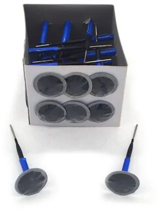 Tubeless Tire Repair Patch Kit - 6mm Mushroom Rubber Plugs