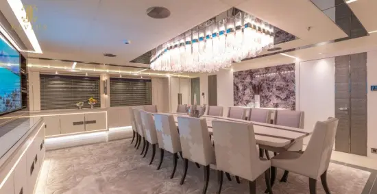 Large hallway elegant glass chandelier contemporary