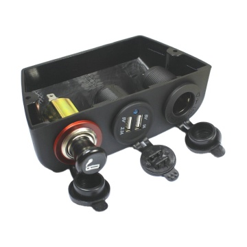 12V Waterproof Car Charger with Dual USB Ports for Marine Use and Quick Installation
