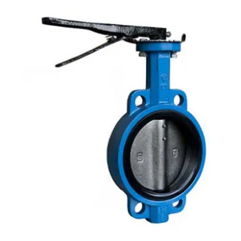 Hand-operated SS 316 Exhaust ISO 5752 Wafer 1-inch Butterfly Valve