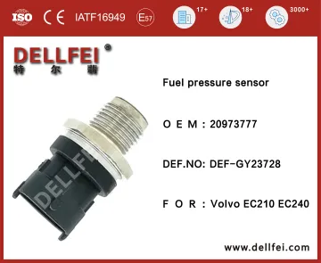 Common Rail Pressure Sensor 20973777 Good Quality Diesel Engine Pressure Sensor for Volvo EC210 EC240