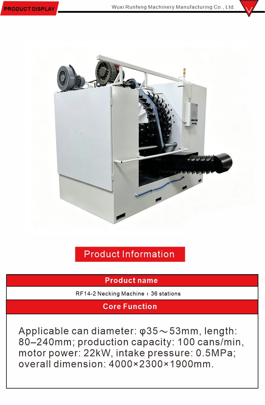 Automatic Can Necking Forming Machine