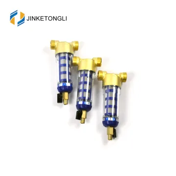 Spring water pre filter with pressure gauge backwash water pre filter