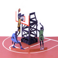 Juego de baloncesto 3D Tarjetas de felicitación