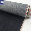 99% Cotton 1% Lycra Peregangan Kain Denim Selvedge