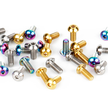 Sekrup kepala titanium berwarna -warni m2 m4 m5 m6 m8 m10 m12