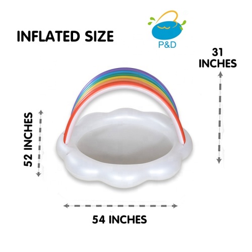 Rainbow clouds Inflatable Baby Pool Small Swimming Pool