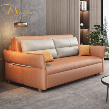 Dual Purpose Living Room Folding Sofa Bed with Storage