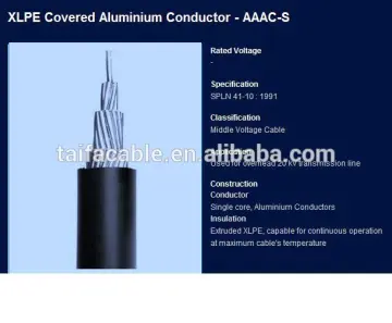 20 KV XLPE Covered Aluminium Conductor - AAAC-S