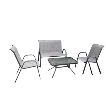 Waterproof Steel Patio Furniture Garden Outdoor Sofa Set (4pcs)