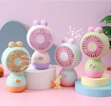 Cute Pet Chubby Bunny Rechargeable Fan