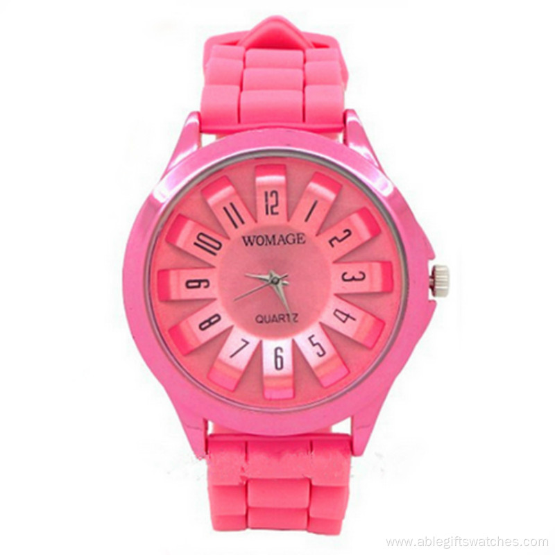 New Boys Girls Silicone Jelly Quartz Wrist Watch