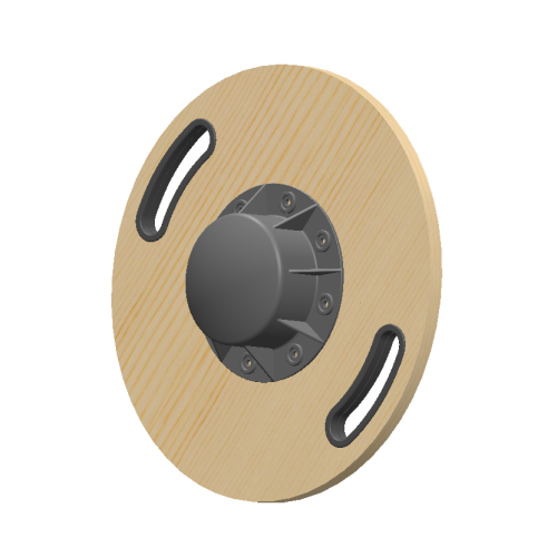 Exercício Wobble Madeira Round Balance Board com alça