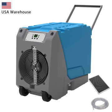 Compact Portable Commercial Dehumidifier for Water Damage Restoration