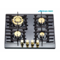 4 quemadores de acero inoxidable color gas hob