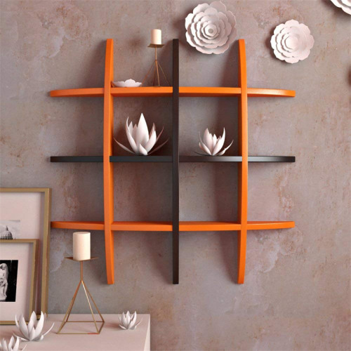 Wooden Detachable Modern Floating Wall Shelf