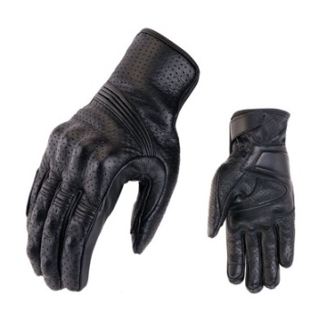 Touch Screen Motorcycle Racing Leather Gloves for Men - Winter Cycling Protection