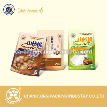 High Barrier bags with zipper foil lined for nuts
