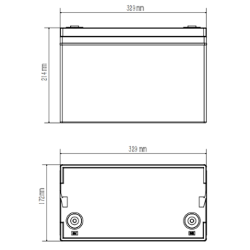 lithium ion oorun iyara batiri 8V 100