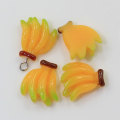 Cabochon en résine en forme de banane jaune pour l&#39;artisanat fait à la main breloques décoratives enfants jouet décor collier Bracelet articles