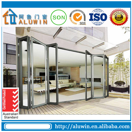 interior bifold door glass folding door tempered glass bifold door