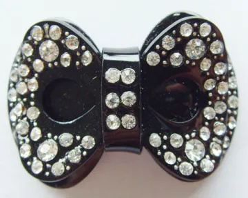 Bowknot Acrylic Rhinestone Buckle