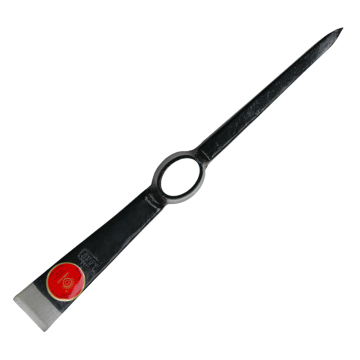 Högkvalitetsmidd stål pickaxe P406 med trähandtag - Afrika -typ
