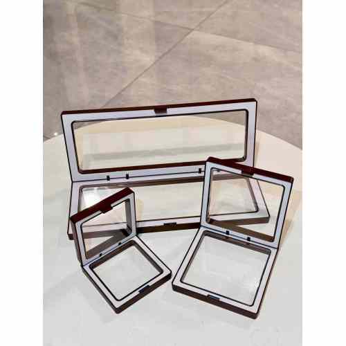 Custom Logo Chocolate Transparent 3D Jewelry Display Box