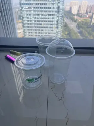 Transparent Disposable PET cups juice cups, yogurt cups milk tea cups