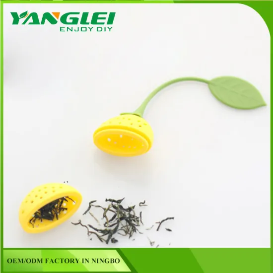 Silicone Strawberry Loose Tea Leaf Strainer Herbal Spice Infuser Filter