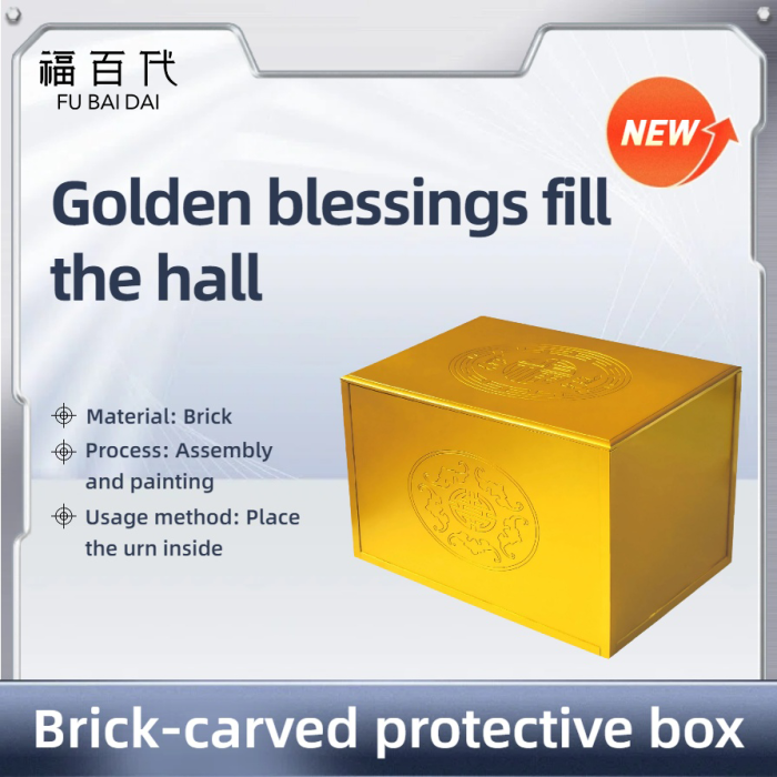 Récipient à cendres fabriqué à la main avec des éléments de design porte-bonheur