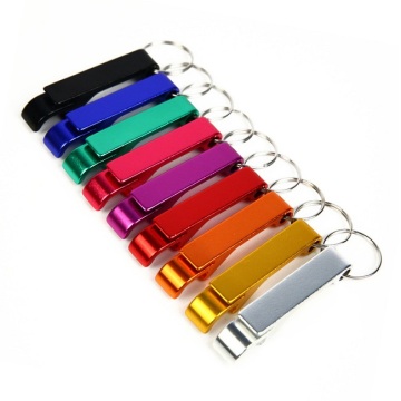 Custom Logo Bean Sprout Shape Beer Bottle Opener Keychain