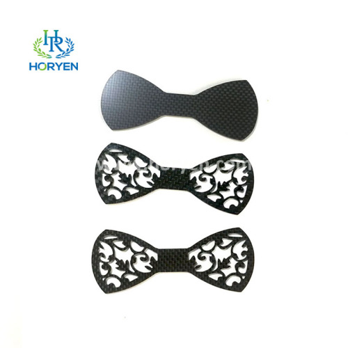 Hochfestigkeit CNC Schnitt Kohlefaserteile Bowtie