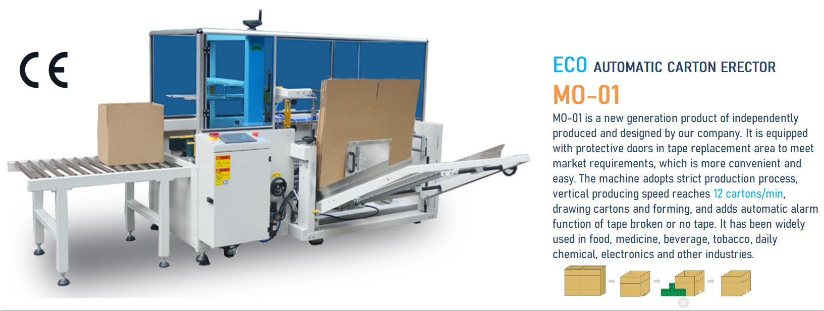 Jl Rector Machine Automatic Erector Auto Carton Erector: High-quality Carton Folding And ...