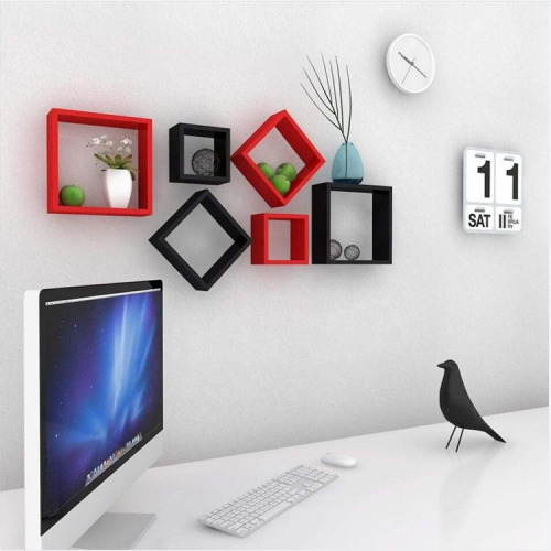 Wood Square Wall Cube Shelves Wall Mount