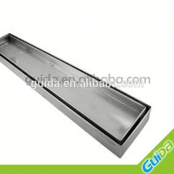 SS304 linear rectangular floor channel drain trap cover