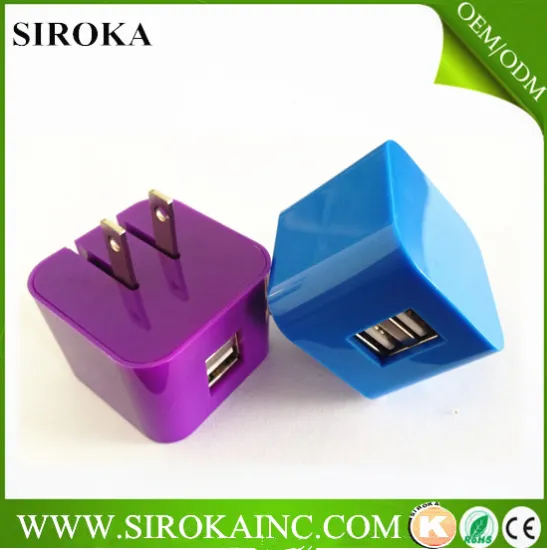 high quality usb wall charger/AC charger with UK plug, 5V2.1A uk wall charger