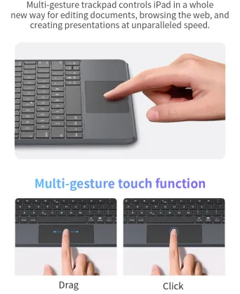 Smart Magnetic Wireless Keyboard Case